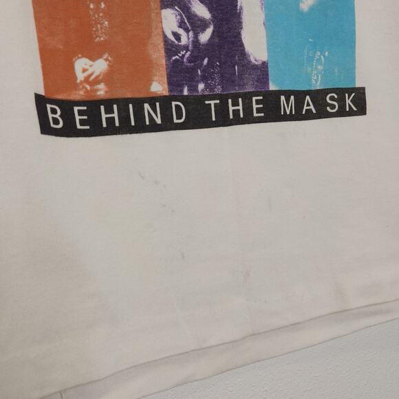 Vintage Fleetwood Mac XL Rayco Behind Mask Tour 1990 Shirt Single Stitch VTG - Picture 4 of 7